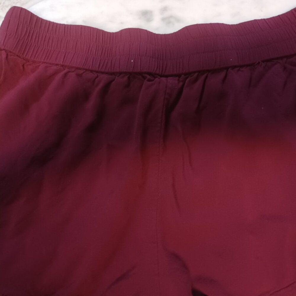 Express Women's Short Shorts with Lacy Hem XS Dark Red - Picture 6 of 6